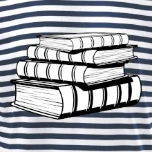 Knihy čiernobiele na sebe