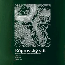 Kôprovský štít - vrstevnice v obdĺžniku