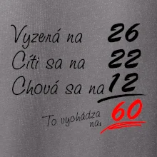 Vyzerá, cíti sa, chová sa - 60 rokov