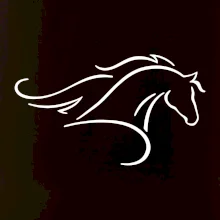 Kôň - bežiaci silueta hlavy