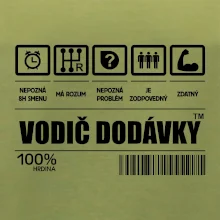 Čiarový kód - Vodič dodávky