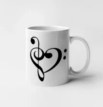 Husľový kľúč srdce