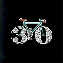 Narodeniny 30 rokov na bicykli