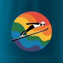 Skokan na lyžiach v kruhu