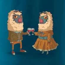 Alpaky s vínom pár