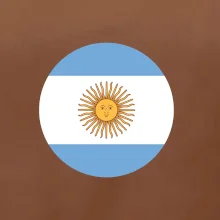 Argentína vlajka guľatá