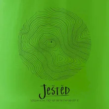 Ještěd - vrstevnice v kruhu