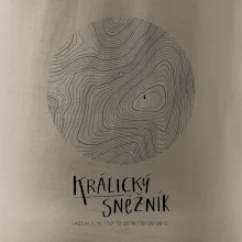 Králický Sněžník - vrstevnice v kruhu