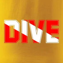 Dive nápis vlajka
