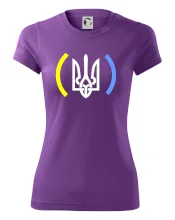 Ukrajina trojzubec s farbami