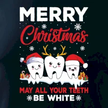 Merry Christmas teeth be white