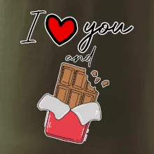I love you and chocolate