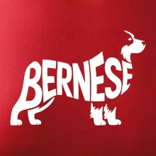Bernese Mountain Dog nápis v tele