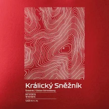 Králický Sněžník - vrstevnice v obdĺžniku