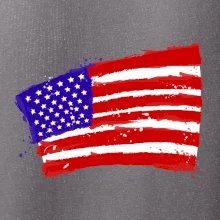 Americká vlajka ohnutá