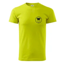 Bradáč v koliesku na prsníku