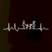 EKG rodina a dievča a chlapec