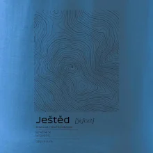 Ještěd - vrstevnice v obdĺžniku