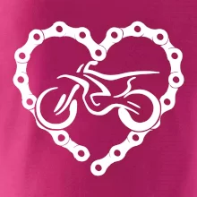 Moto srdce reťaz - enduro Moto srdce reťaz - enduro