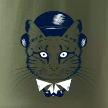 Mačka hipster s klobúkom