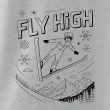 Čiernobiely skokan fly high