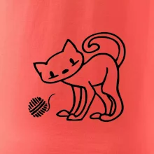 Mačka - Klbko - prsia