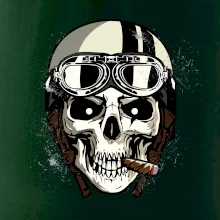 Motorkárska helma a cigara