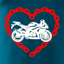Moto srdce reťaz - cestná