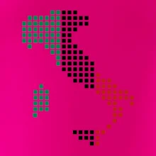 Taliansko obrys vlajka