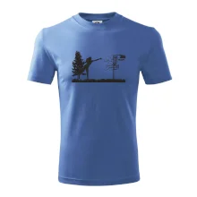 Disc golf - žena čierny obrázok