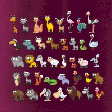 Tričko plné zvieratiek