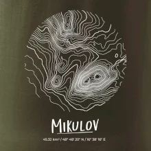 Mikulov - vrstevnice v kruhu