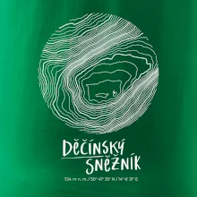 Děčínský Sněžník - vrstevnice v kruhu