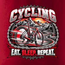 Bicykel medzi horami eat sleep repeat