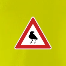 Dopravná značka - Pozor havran