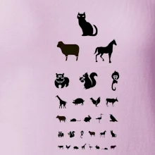 Očný test zvieratká Očný test zvieratká