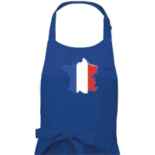 Francúzska vlajka mapa obrys