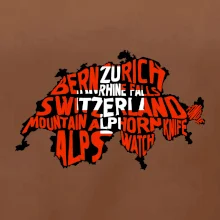 Mapy - názvy miest - Švajčiarsko