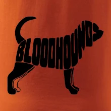 Bloodhound nápis v tele