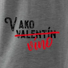 V ako Valentín víno