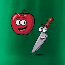 Parové tričko - Jablko a nôž