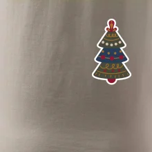 Folklór na prsníku vianočný stromček