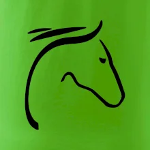 Kôň - hlava silueta