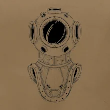 Potápač - helma stará