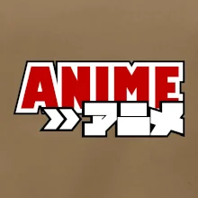 Anime nápis červený