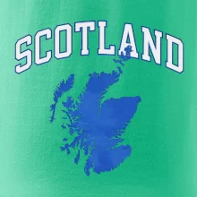 Scotland nápis s mapou