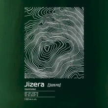 Jizera - vrstevnice v obdĺžniku