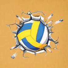 Volejbal lopta v triku