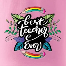 Farebné ceruzky best teacher ever