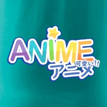 Anime nápis dúhový